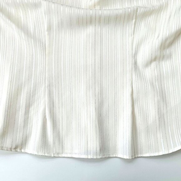 Croft & Barrow Stretch XL Ladies Button Down Dress Top Blouse Stripe  Kohls  VG+ - Picture 5 of 11